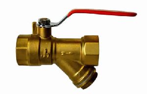 BALL VALVE WITH STRAINER
