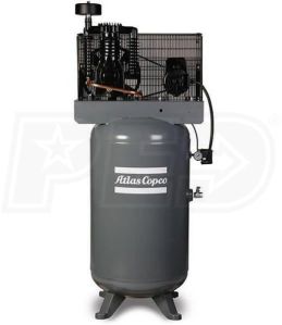 Atlas Copco AR10 10-HP 120-Gallon Two-Stage Packaged Compressor (208-230V 3-Phase)