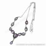 sterling silver amethyst necklaces