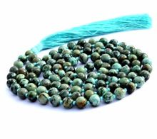 African Turquoise Gemstone Premium Grade Chakra Energy Necklace