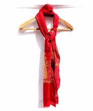 Elegant Red Lambswool Hand Embroidered 100% Kashmir Wool Handcrafted Stole