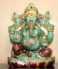 Jade Handcrafted Antique Lord Ganesha Statue