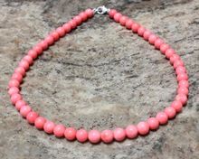Pink Coral Choker Necklace 