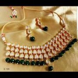 Party Wear Stone & Kundan Necklace Set