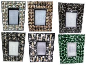 Mother of pearl Sea shell conch Photo frames