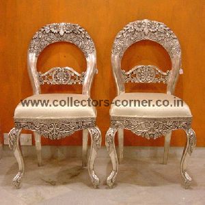 SILVER INLAID CHAIRS