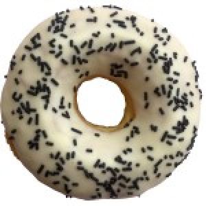 White Sprinkle Donut