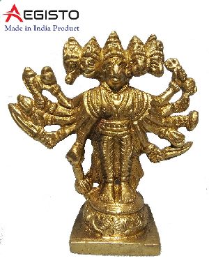 Brass Panckmukhi Bajrangbali Hanuman Statue