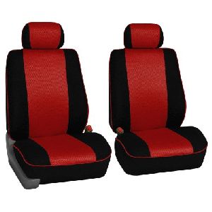 Red & Black Rexine Car Seat Covers