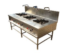 stainless steel three burner gas stoves