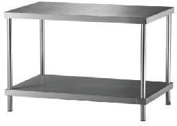 Stainless Steel Table With Shelf