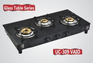 Three burner Black Glass cooktops