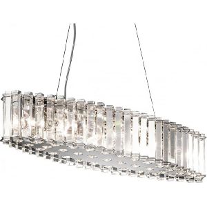 Contemporary Crystal Chandelier Suspension Pendant Light