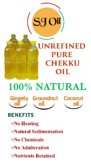 Filtered checkku Groundnut oil, sesame Oil, coconut oil