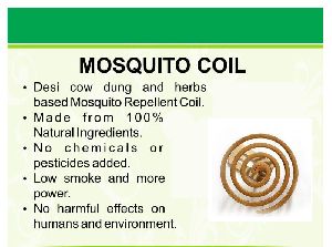 Desi cow dung and herbs based Mosquito Repellent Coil