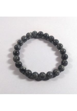 Black Labradorite Bead Bracelet
