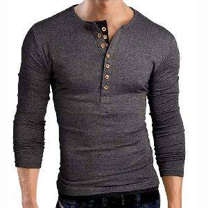 Henley Neck T-Shirts