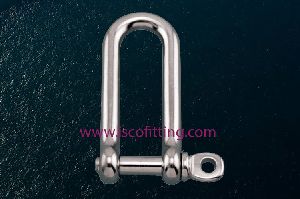 Long D Shackle with Screw Pin