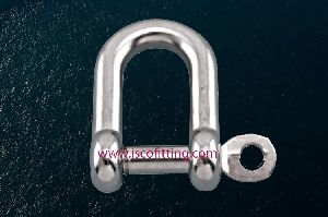 Stainless Steel Straight D Shackle with Captive Pin