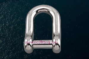Stainless Steel Straight D Shackle with No Snag Pin
