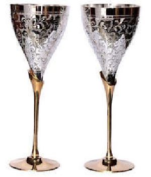 Silver & Gold Plated Brass  Goblet
