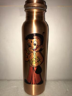Chota Bheem Print Copper Bottle