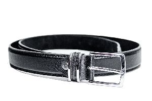 54 Inch Mens Black Leather Belt