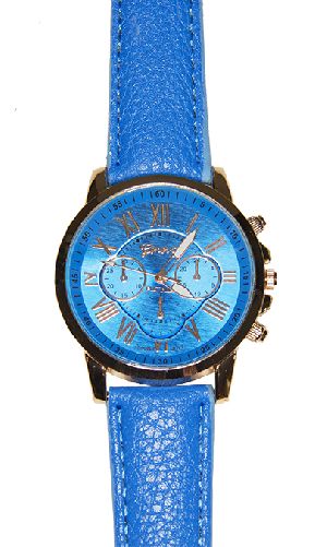 Aqua Blue Geneva Quartz Wrist Watch