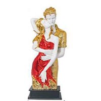 Gold Plated Couples Statue