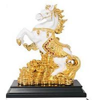 Gold Plated Horse Statue