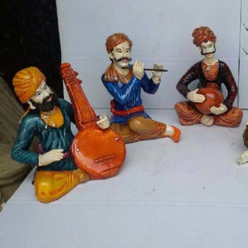 Rajasthani Musical Polyresin Statue