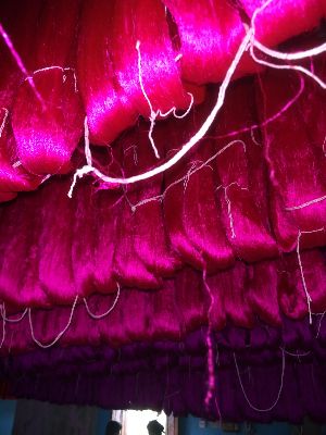 Mulberry raw silk yarn dying colours