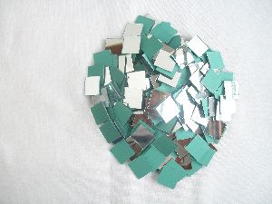 Square Shape Mirror Beads (Square Shape 15 MM)