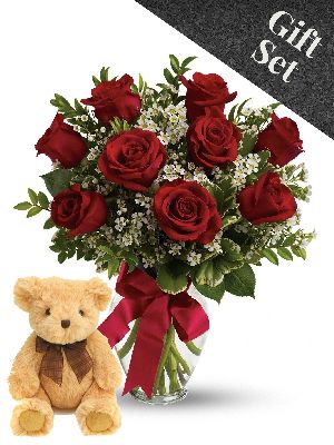 Bouquet with Teddy Bear