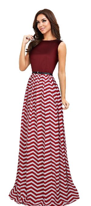 G63 Zig Zag Red Gown