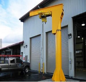 Electric Pillar Mounted Jib Crane, for Construction, Industrial ...