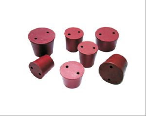 CORK STOPPER RUBBER TWO HOLE