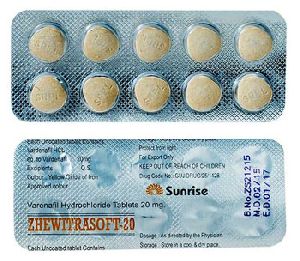 Zhewitra Soft 20mg Tablets