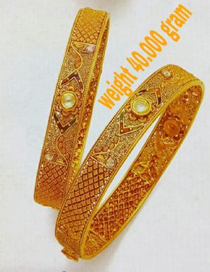 Gold bangles gram designs 40 Gold haram