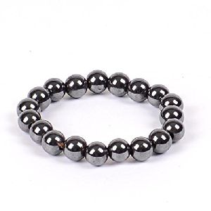 Magnetic Hematite 6 Mm Beads Bracelet