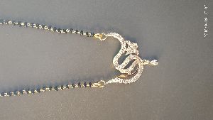 American Diamond with small chain mangalsutra (01)