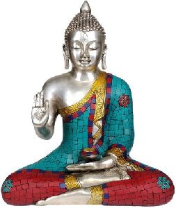 Brass Designer Buddha Statue