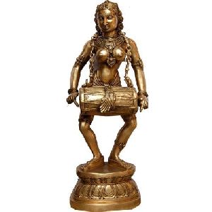 Brass  Dancing Lady Statue