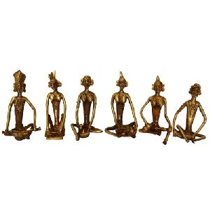 Brass Decorative Musician Set