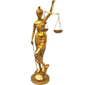 Metal Justice Law Lady Statue