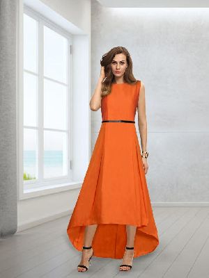 G-78 Nitya Orange Gown