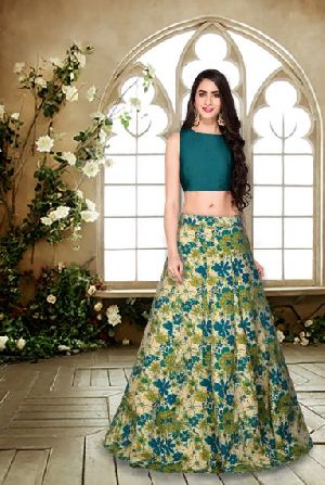 L-56 Bansi Green Lehenga