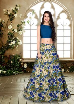 L-57 Bansi Blue Lehenga