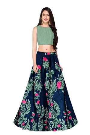 L-60 Tulsi Blue Lehenga