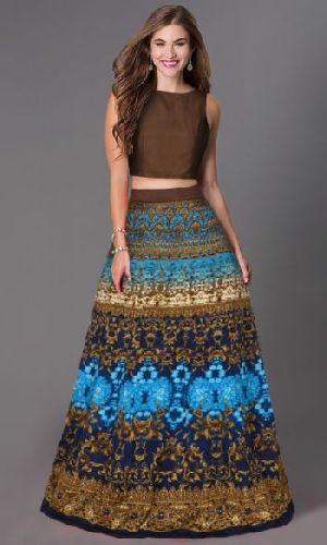 L-63 Rudra Blue Lehenga